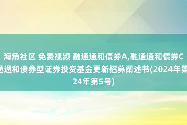 海角社区 免费视频 融通通和债券A,融通通和债券C: 融通通和债券型证券投资基金更新招募阐述书(2024年第5号)