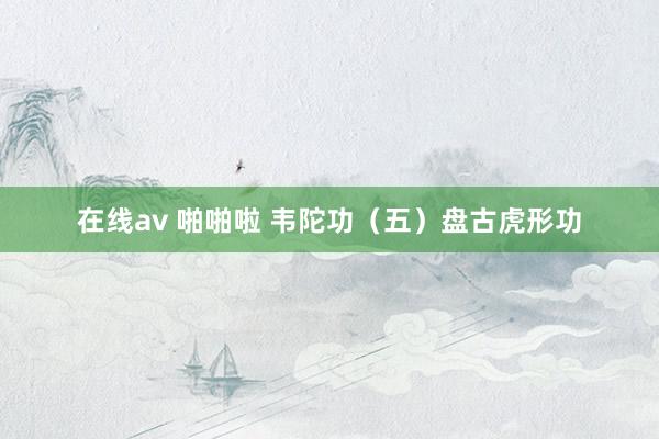 在线av 啪啪啦 韦陀功（五）盘古虎形功