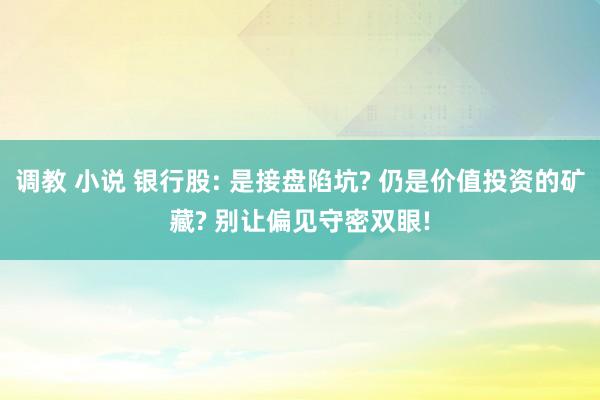 调教 小说 银行股: 是接盘陷坑? 仍是价值投资的矿藏? 别让偏见守密双眼!