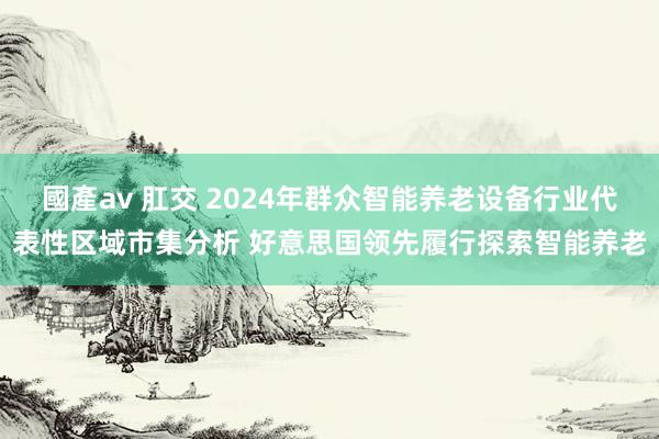 國產av 肛交 2024年群众智能养老设备行业代表性区域市集分析 好意思国领先履行探索智能养老