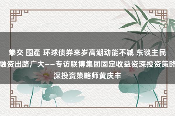 拳交 國產 环球债券来岁高潮动能不减 东谈主民币债券投融资出路广大——专访联博集团固定收益资深投资策略师黄庆丰