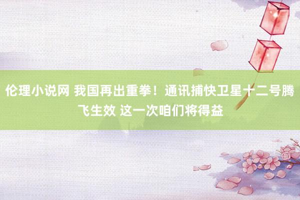 伦理小说网 我国再出重拳！通讯捕快卫星十二号腾飞生效 这一次咱们将得益