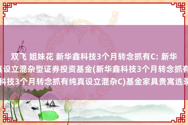 双飞 姐妹花 新华鑫科技3个月转念抓有C: 新华鑫科技3个月转念抓有纯真设立混杂型证券投资基金(新华鑫科技3个月转念抓有纯真设立混杂C)基金家具贵寓选录(更新)