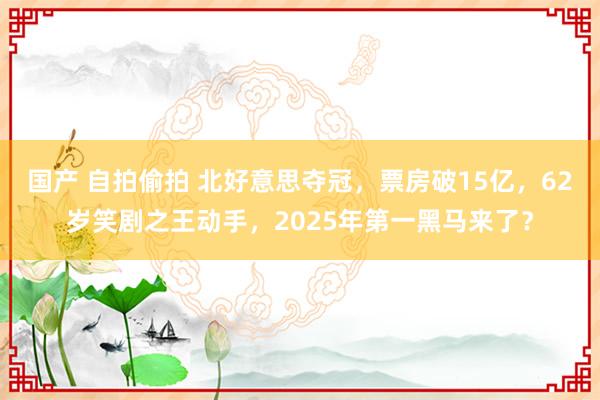 国产 自拍偷拍 北好意思夺冠，票房破15亿，62岁笑剧之王动手，2025年第一黑马来了？