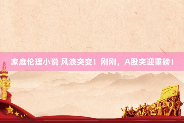 家庭伦理小说 风浪突变！刚刚，A股突迎重磅！
