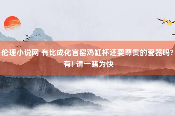 伦理小说网 有比成化官窑鸡缸杯还要尊贵的瓷器吗? 有! 请一睹为快