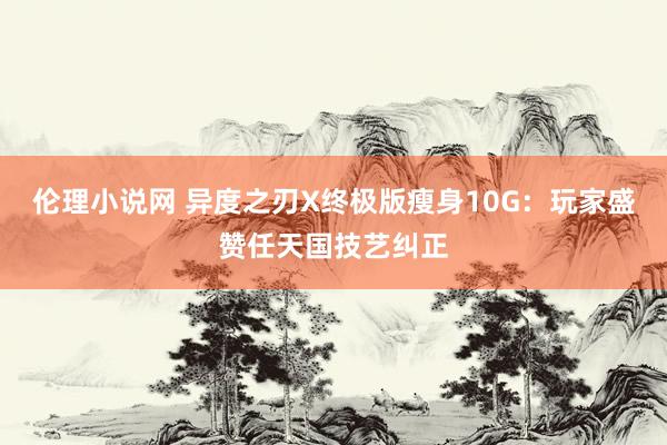 伦理小说网 异度之刃X终极版瘦身10G:玩家盛赞任天国技艺纠正