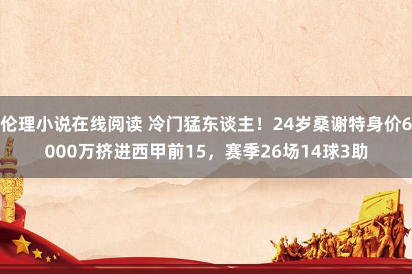 伦理小说在线阅读 冷门猛东谈主！24岁桑谢特身价6000万挤进西甲前15，赛季26场14球3助