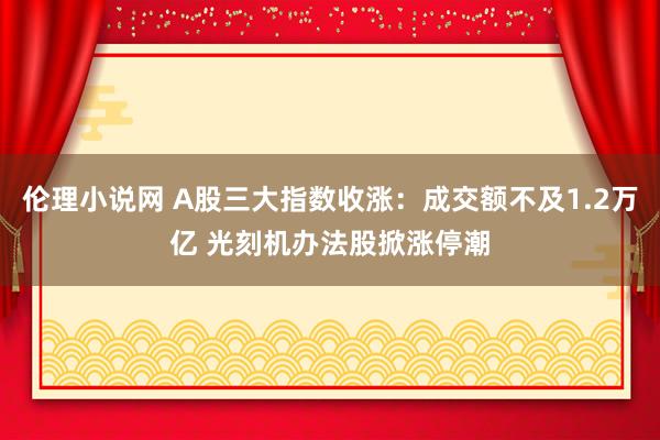 伦理小说网 A股三大指数收涨：成交额不及1.2万亿 光刻机办法股掀涨停潮