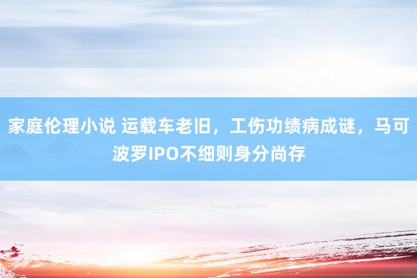 家庭伦理小说 运载车老旧，工伤功绩病成谜，马可波罗IPO不细则身分尚存