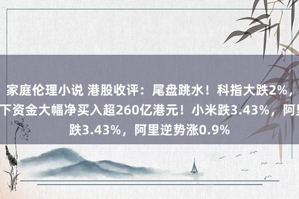 家庭伦理小说 港股收评：尾盘跳水！科指大跌2%，越跌越买，南下资金大幅净买入超260亿港元！小米跌3.43%，阿里逆势涨0.9%