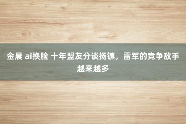 金晨 ai换脸 十年盟友分谈扬镳，雷军的竞争敌手越来越多