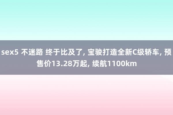 sex5 不迷路 终于比及了， 宝骏打造全新C级轿车， 预售价13.28万起， 续航1100km