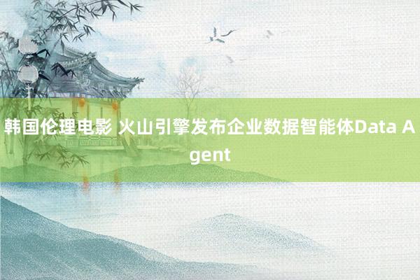 韩国伦理电影 火山引擎发布企业数据智能体Data Agent