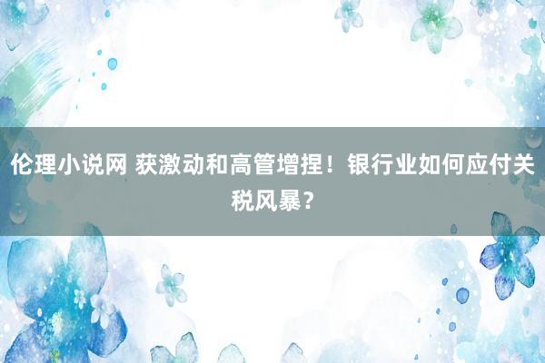 伦理小说网 获激动和高管增捏！银行业如何应付关税风暴？