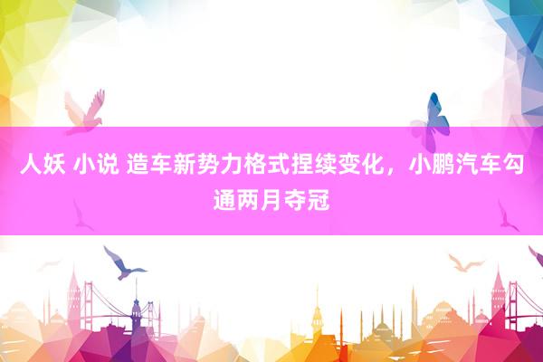人妖 小说 造车新势力格式捏续变化，小鹏汽车勾通两月夺冠