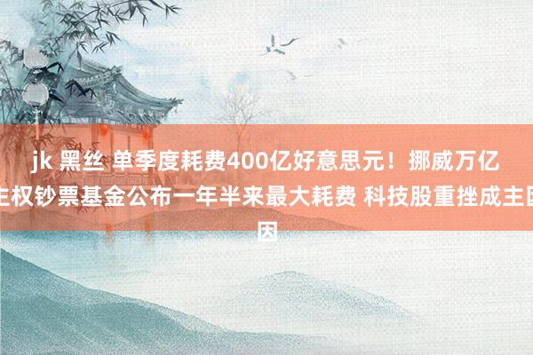 jk 黑丝 单季度耗费400亿好意思元！挪威万亿主权钞票基金公布一年半来最大耗费 科技股重挫成主因